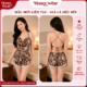 Bộ Đồ Ngủ Nữ 2 Dây Nữ Tính Honey Wear Đồ Ngủ Gợi Cảm, Phối Ren Cổ V Phối Ren B43