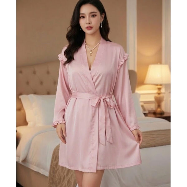 Áo Choàng Ngủ Freesize A109 - 4 Màu Lụa Satin Mềm Quyến Rũ