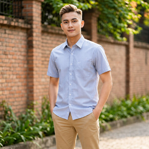 SM01 - Áo Sơ Mi Sọc Kẻ