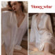 Áo Sơ Mi Ngủ Trơn Lụa Satin Cao Cấp Tay Dài Kèm Quần Đùi Xinh Xắn Thoải Mái Quyến Rũ Freesize A27