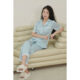 [XẢ KHO SALE 80%] Bộ Ngủ Nữ Tay Cộc, Pijama Lụa Xước Mặc Nhà Viền Ren Mặc Nhà Lụa Cao Cấp Mềm P183
