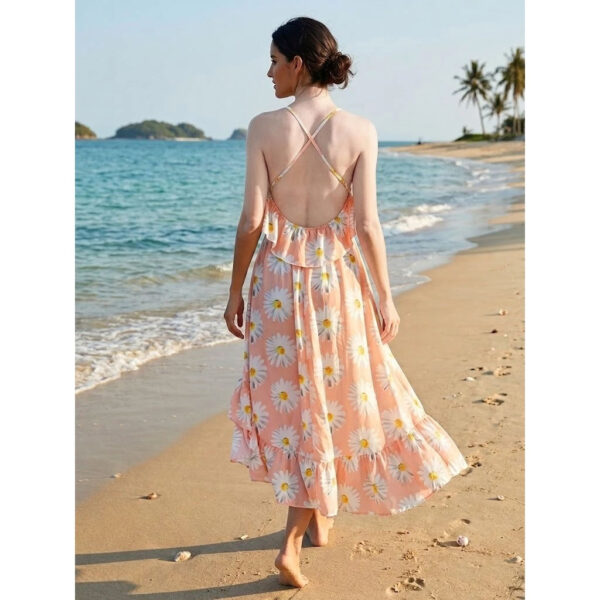 Dam Maxi 2602 Hoa Cuc 03 Đầm Maxi MAXI2601 HOT - Quyến Rủ, Đi Biển - Đi Chơi Đều Phù Hợp