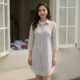 Dam So Mi Chat Lieu Cotton Cv15 03 Đầm Sơ Mi CV15 - Chất Liệu Cotton Mềm Mát Nhẹ - Đi Chơi - Mặc Nhà