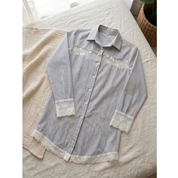 Dam So Mi Chat Lieu Cotton Cv15 04 Đầm Sơ Mi CV15 - Chất Liệu Cotton Mềm Mát Nhẹ - Đi Chơi - Mặc Nhà