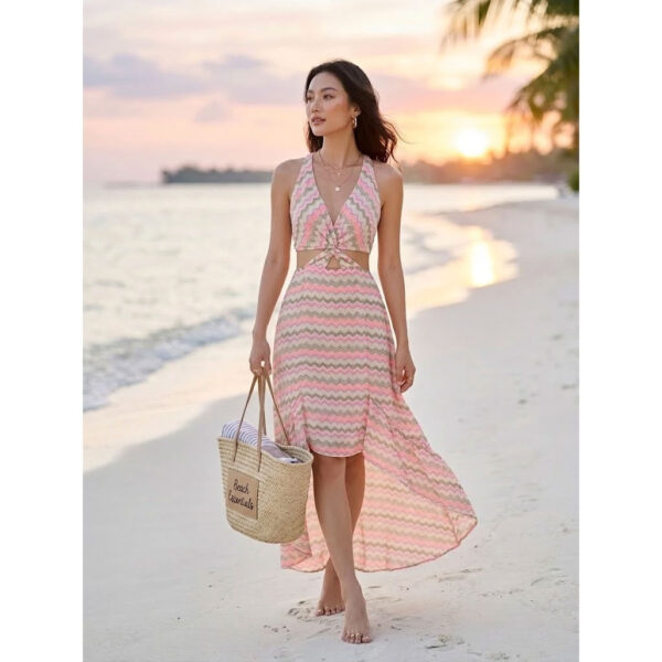 Maxi Zigzag 02 Đầm Maxi MAXI2601 HOT - Quyến Rủ, Đi Biển - Đi Chơi Đều Phù Hợp