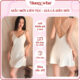 Váy Ngủ Lụa Satin Hai Dây Dáng Trơn Honey Wear Đầm Ngủ Nữ Dáng Suông Thoáng Mát Mặc Nhà A53