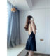 Váy Ngủ Lụa Satin Hai Dây Dáng Trơn Honey Wear Đầm Ngủ Nữ Dáng Suông Thoáng Mát Mặc Nhà A53