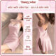 Vay Ngu Sexy 2 Day Lua Phoi Ren Hang Cao Cap A26 04 Váy Ngủ Sexy 2 Dây Lụa Phối Ren Hàng Cao Cấp Honey Wear A26