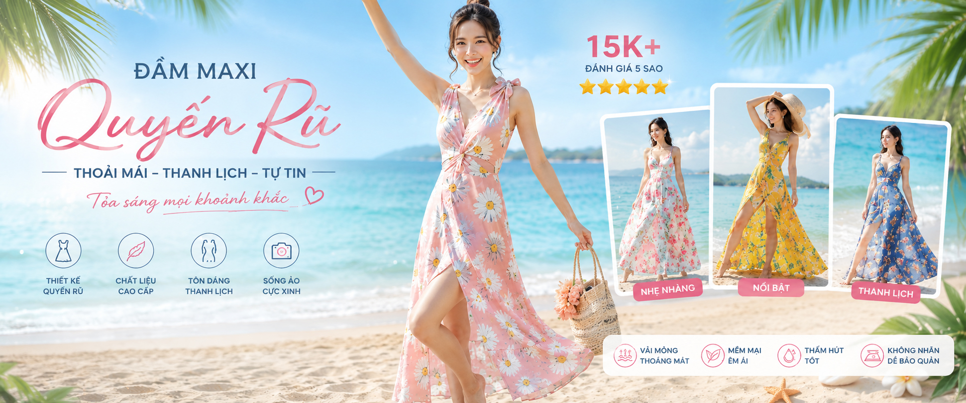 Slide đầm Maxi
